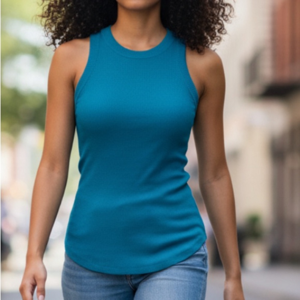 Zara Ribbed Tank, sz M